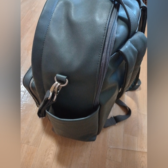 Blue Leather SKIP HOP Backpack/Diaper Bag - Picture 4 of 12